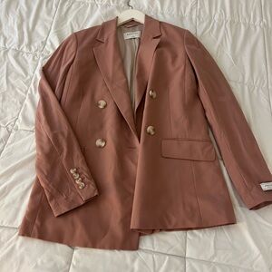 Aritzia babaton sz 4 Women's Double-Breasted Blazer in Pink